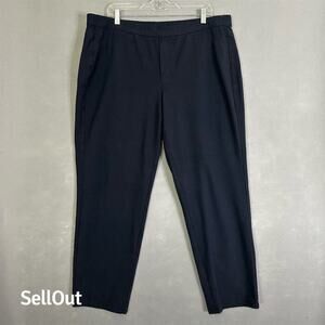 J.Jill Pants Women's Plus Sz 2X Slim Leg Pant Blue Stretch Business Casual Comfy